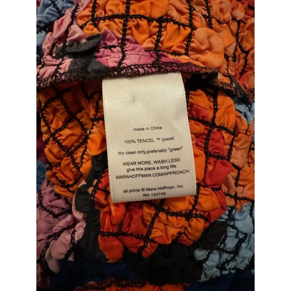 Mara Hoffman New Laura Dress Popcorn Mini Multicolor Floral Small - Picture 5 of 5